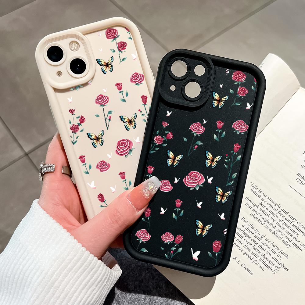 Soft Silicone Phone Casing Full Cover Camera Shockproof Protection Case for Samsung Xiaomi Redmi Poco