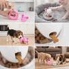 Mouse Head Shaped Cat Toy Polyester & Polymeric Material Cat Treat Dispenser  Indoor Play