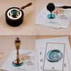 Deep Sea Series Sealing Wax Stamp Heads 3D Brass Wax Grain Seal Head Retro Craft Decor Tool 30mm for Wedding Invitation