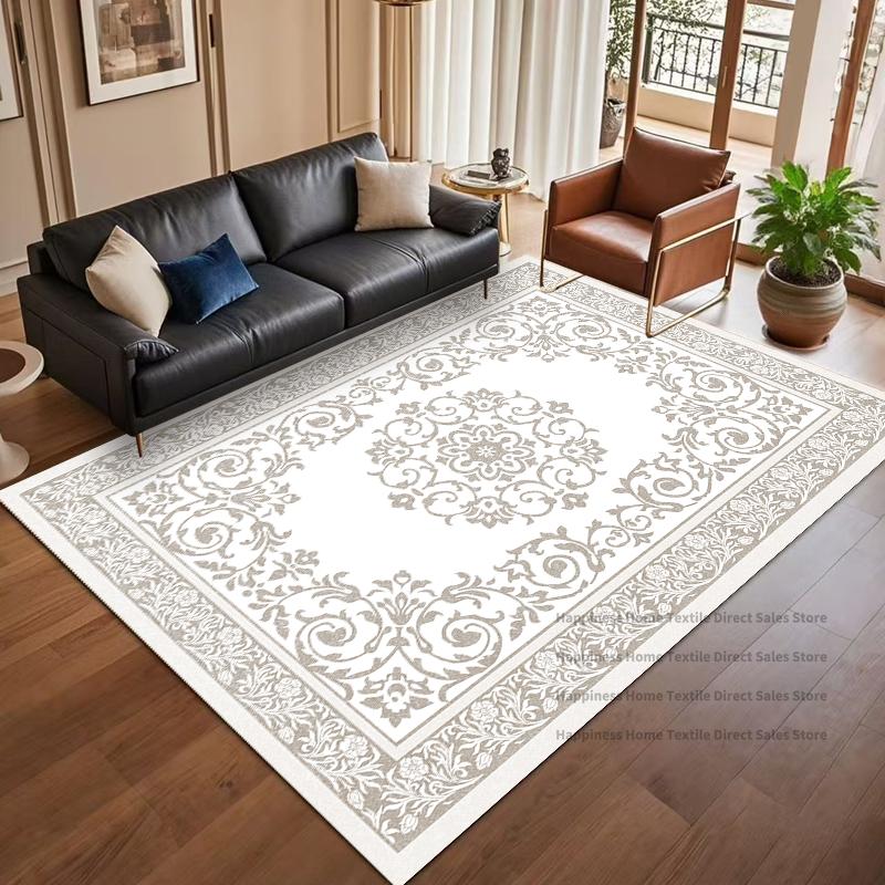 Bohemian Distressed Style Large Living Room Carpet Decoration Bedroom Non-slip Washable Luxury Rug Soft Fluffy Office Floor Mats