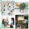 50 Piece Artificial Eucalyptus Leaves Set Faux Greenery Stems for Home Table Arrangements Wedding Party Vase Decoration DIY Projects