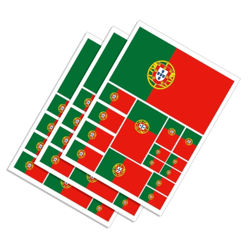 5 Sizes Portugal Flag Car Sticker Creative Auto Motorcycle Decoration PVC Stickers Waterproof Styling Decals Car Accessories