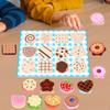 Kids Wooden Playset Dessert Toys Fine Motor Skill Toy Cookie Making Set Play Kitchen Accessories