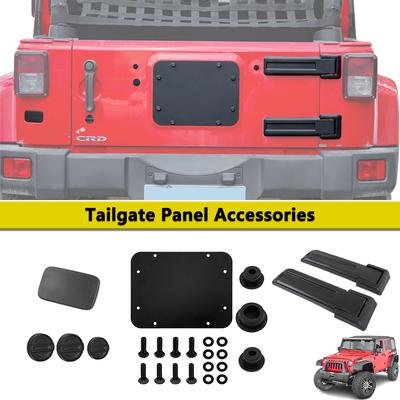 Panel wentylacyjny wydechu klapy bagażnika Pokrywa zawiasu Dolne wykończenie lampy tylnej Nakładka na otwór kluczyka do Jeep Wrangler JK 2007-2017 Akcesoria zewnętrzne
