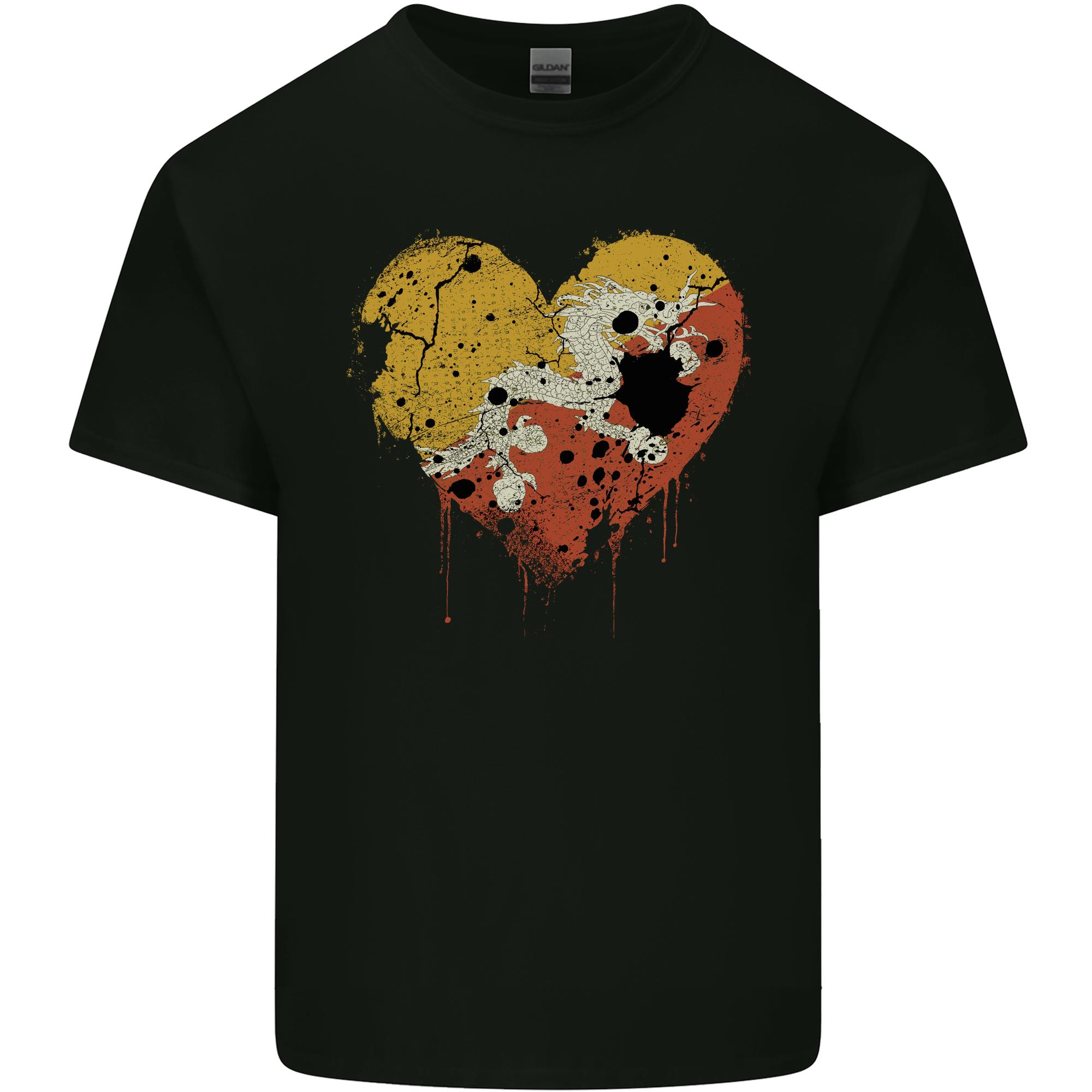 Love Bhutan Flag Bhutanese Day Football Unisexs Light Cotton TShirt S