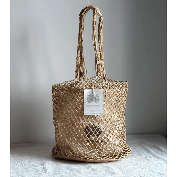 [Made In Mada] Raffia Bag Handmade Crochet MADE IN MADA HOLY BAG (NATURAL)