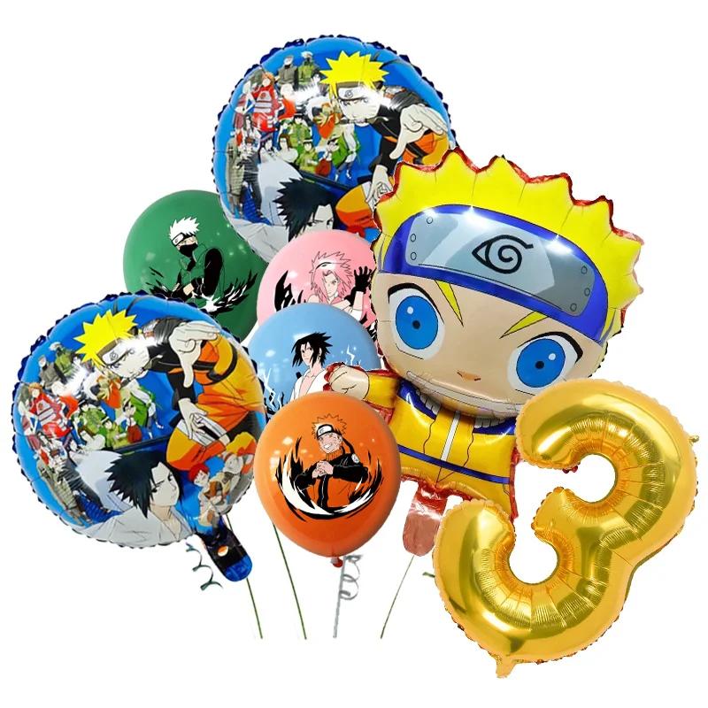 Naruto Dekorace Kreslené Narozeninové Deco Čelenka Party Suvenýry Batoh Plakát Jednorázové Party Nádobí Ubrus Talíře Hrníčky