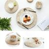 Corn Fur Woven Dining Table Mat Heat Insulation Pot Holder Round Coasters Coffee Drink Tea Cup