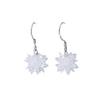 Korean Version of Earrings for Women, Beautiful Ice Flower Temperament Silver Earrings, Earrings, Floral Crystal Jewelry.