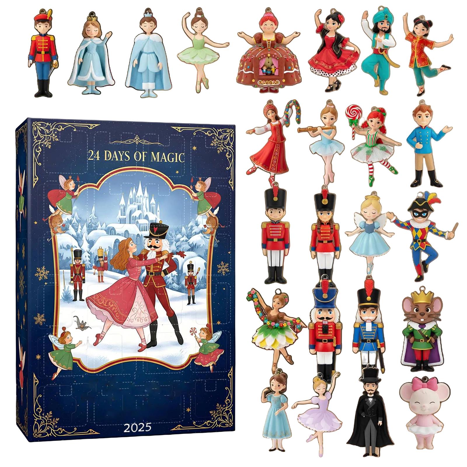 

2D Plane+airplane Box +24PC+ Fitness Decoration Advent Christmas Countdown Box Calendar One Size