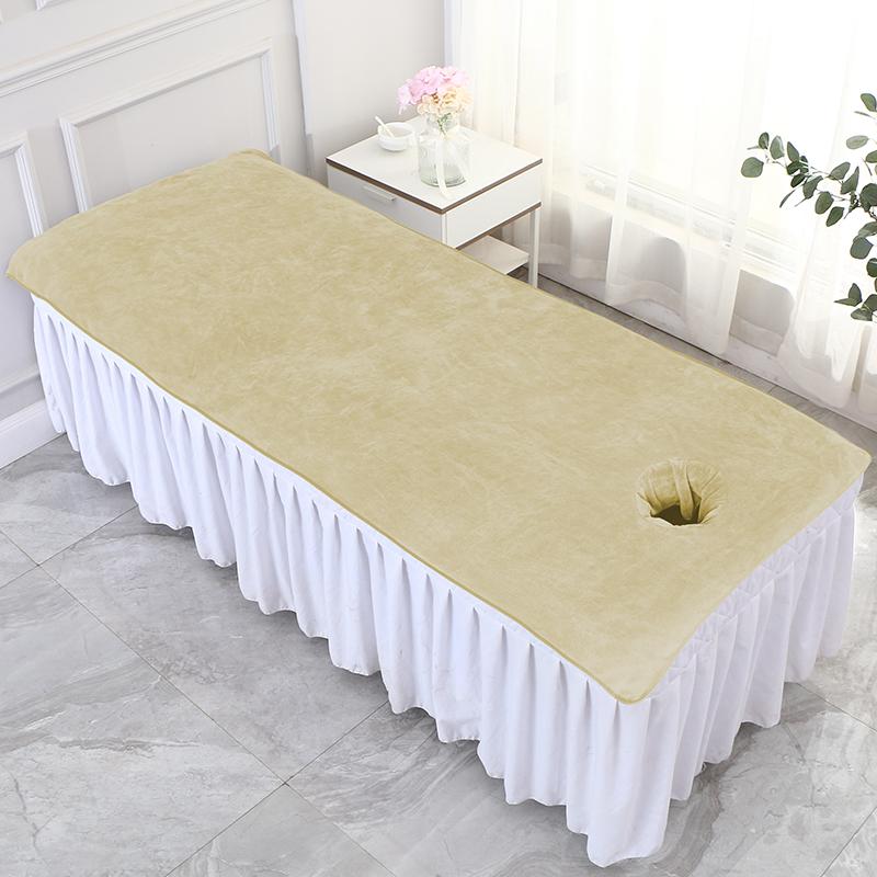 80x190cm Massage Sheet with Holes Absorbent Spa Sheet Large Microfiber Bath Towel for Beauty Salon Beauty Salon Supplies