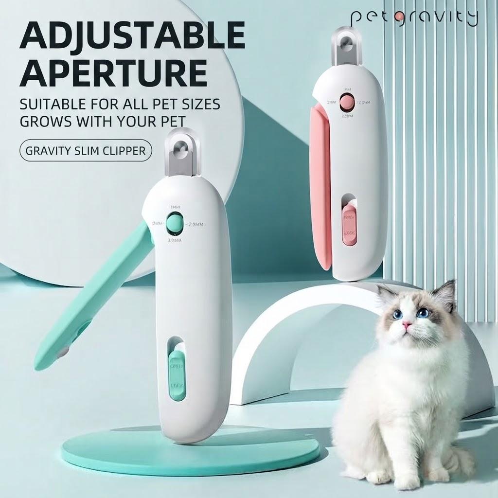 Pet Nail Clippers Trimmer for Dogs Cats Small Pets, Safety Guard Prevent Over‑Cutting, Free Nail File, Sharp Blade Grooming Tool