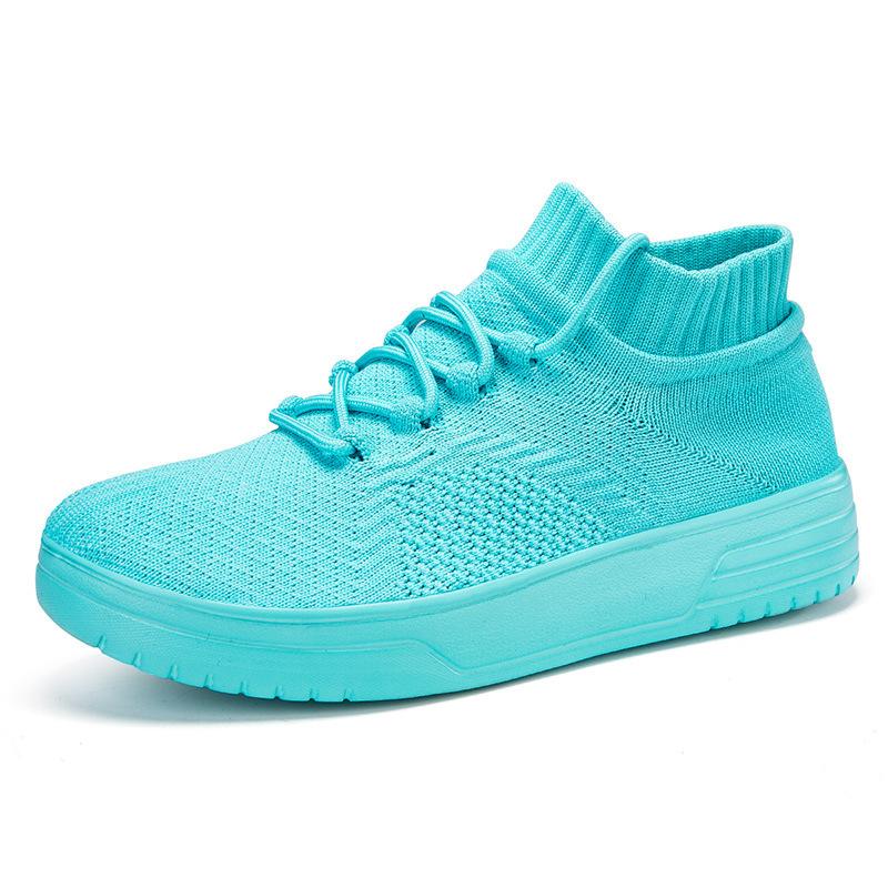 

Новые трансграничные спортивные туфли большого размера повседневные, легкие, износостойкие и дышащие туфли-носки из ткани-мухи, обувь для пар 46