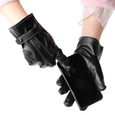 Men's And Women's Touch Screen Long Leather Gloves Winter Warmth Riding Ski Outdoor Driving Motorcycle Gloves Sports Full Finger