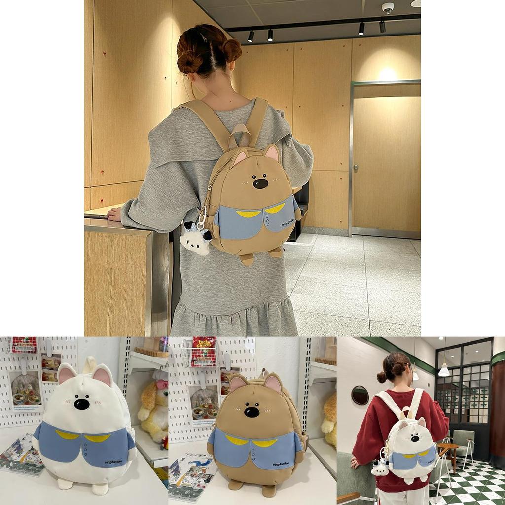 Cartoon Bear Kids Backpack With Nylon Material For Girls Travel And Daily Use