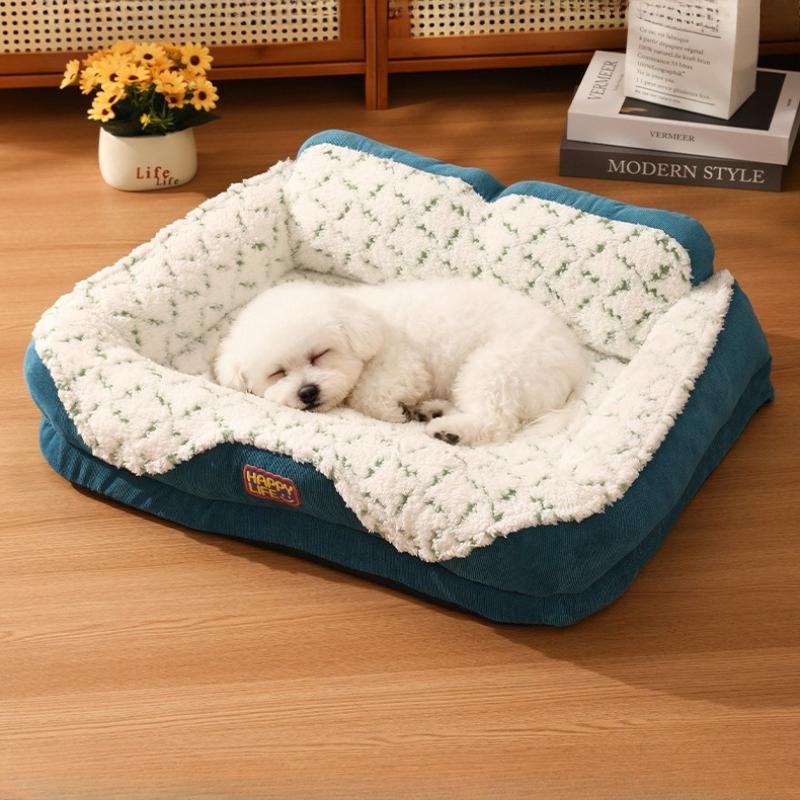 Cat litter universal kennel dog bed autumn and winter warm sleeping mat neck support mountain big dog kennel pet litter