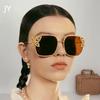 New Fashion Butterfly With Diamond Sunglasses For Women High-End Metal Frame Ink Women 98113