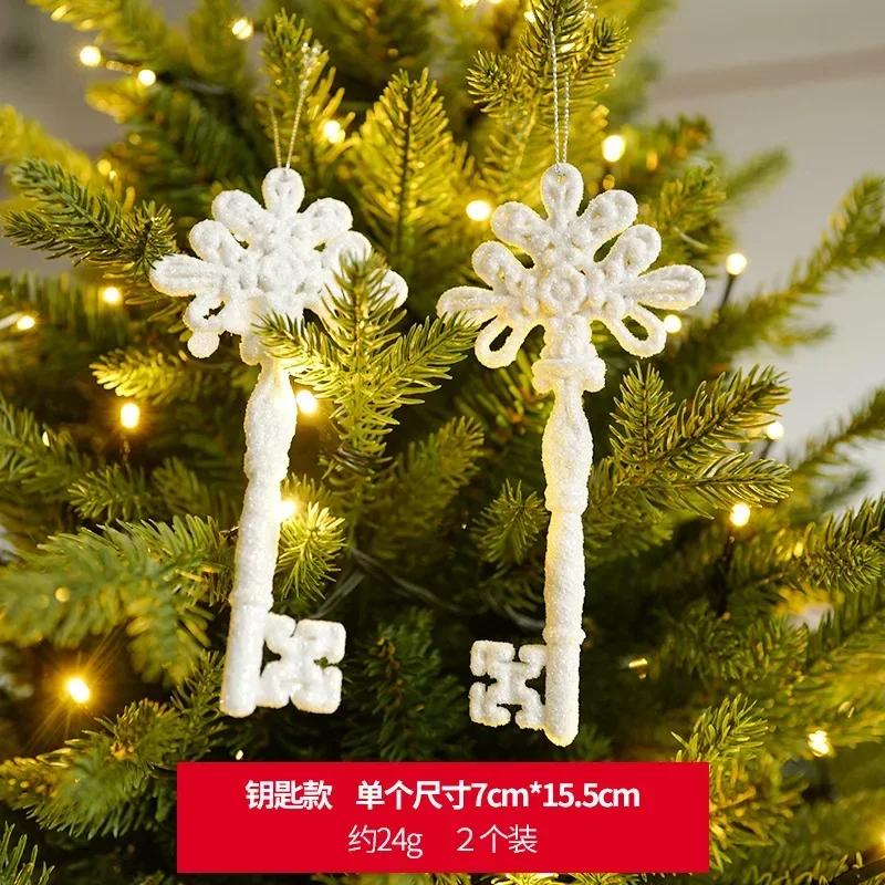 Vánoční ozdoby Anděl Sněhová vločka Lodičky Přívěsky Vánoce 2025 Nový rok Vánoční dárky Navidad Domácí dekorace