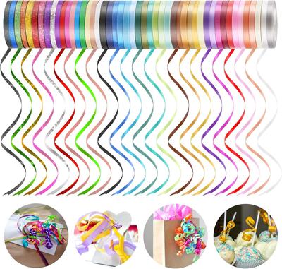 28 Rotoli Nastro Arricciabile per Palloncini, 14 Colori 5mm 11 Iarde Nastri per Confezioni Regalo per Artigianato Archi Matrimonio Festa Fiorista.