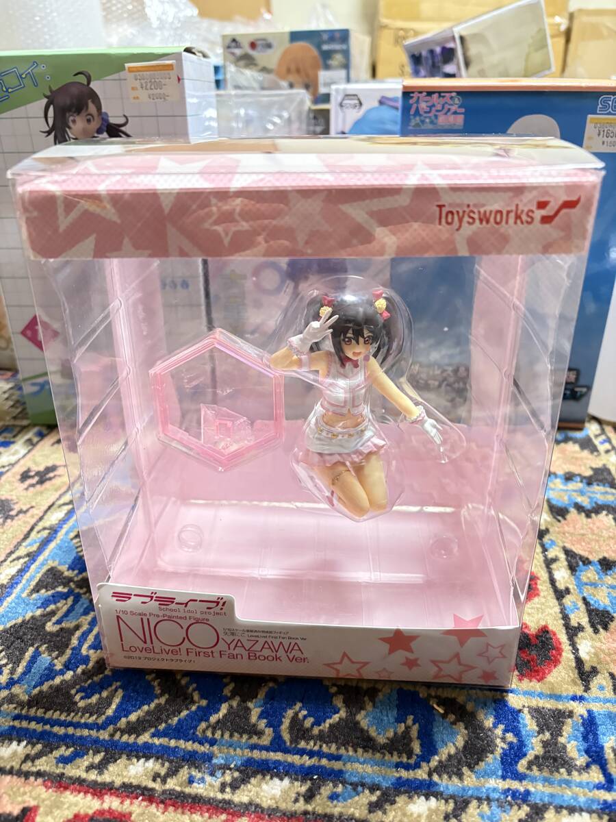 Chara-Ani 1/10 ПВХ Предварительно раскрашенная Полная Фигурка Love Live! Ядзава Нико LoveLive! Версия первой фан-книги. с основанием со светодиодной подсветкой