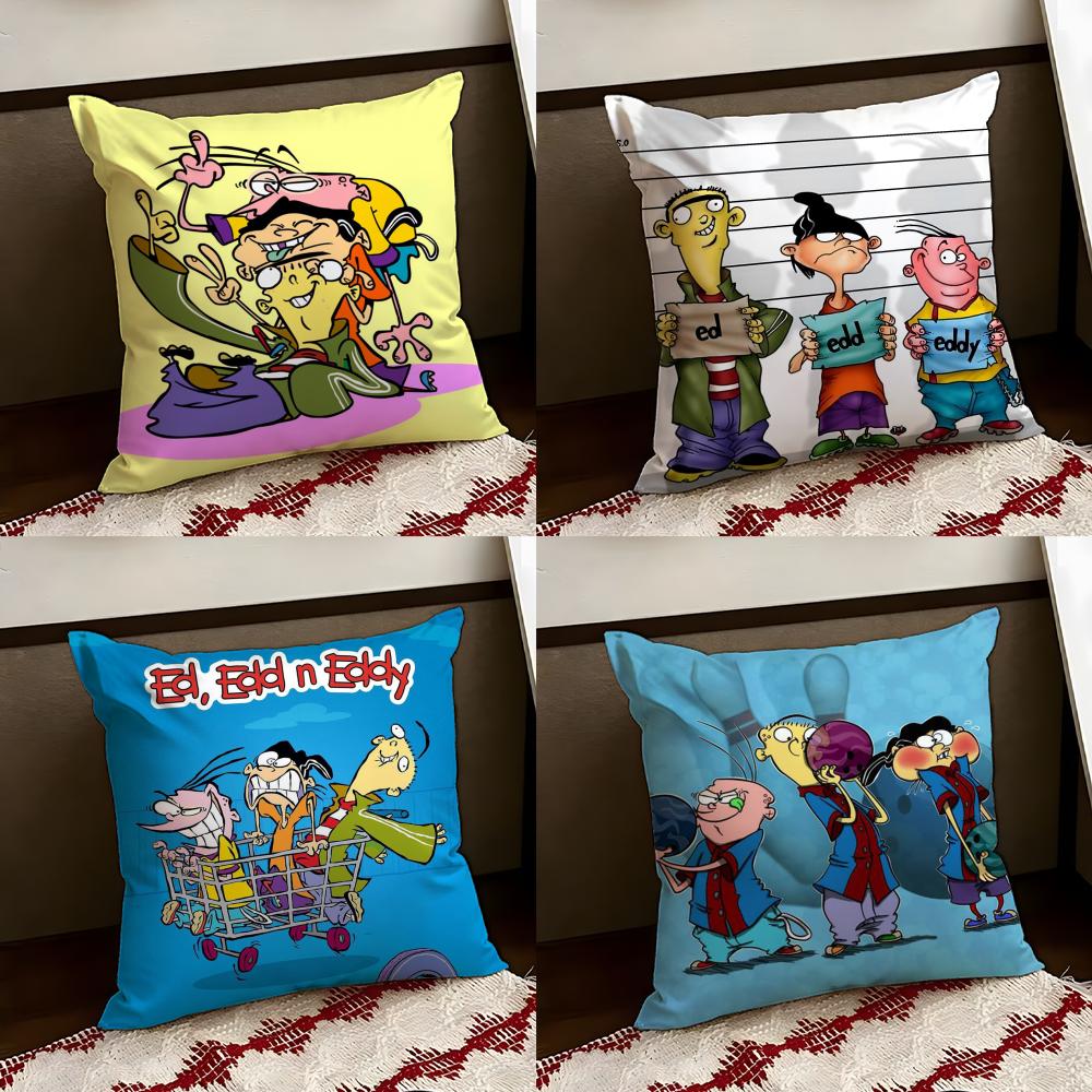 EEd Edd n Eddy Cushion Cover Reversible Soft Durable Pillow Cover Home Car MultiScene Use for Daily Comfort