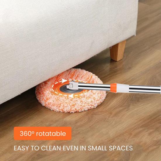 Cleaning Mop Easy Wringing Telescopic Rod Wet And Dry Dual Use Strong Bearing Capacity Good Water Absorption Floor Cleaning Long Handle Household