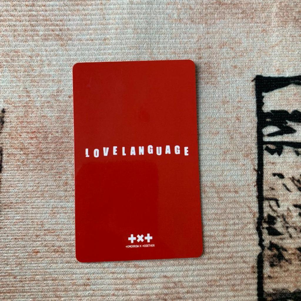 [USED] TXT Line Music Love Language Hueningkai Trading Card