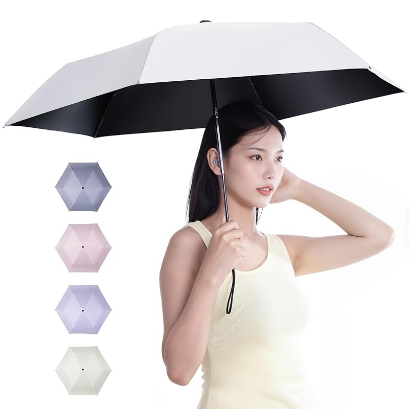 

parasol folding umbrella UV cut 100 Completely blacked out heat shield lightweight One-touch automatic opening/closing [Return prevention safety type]