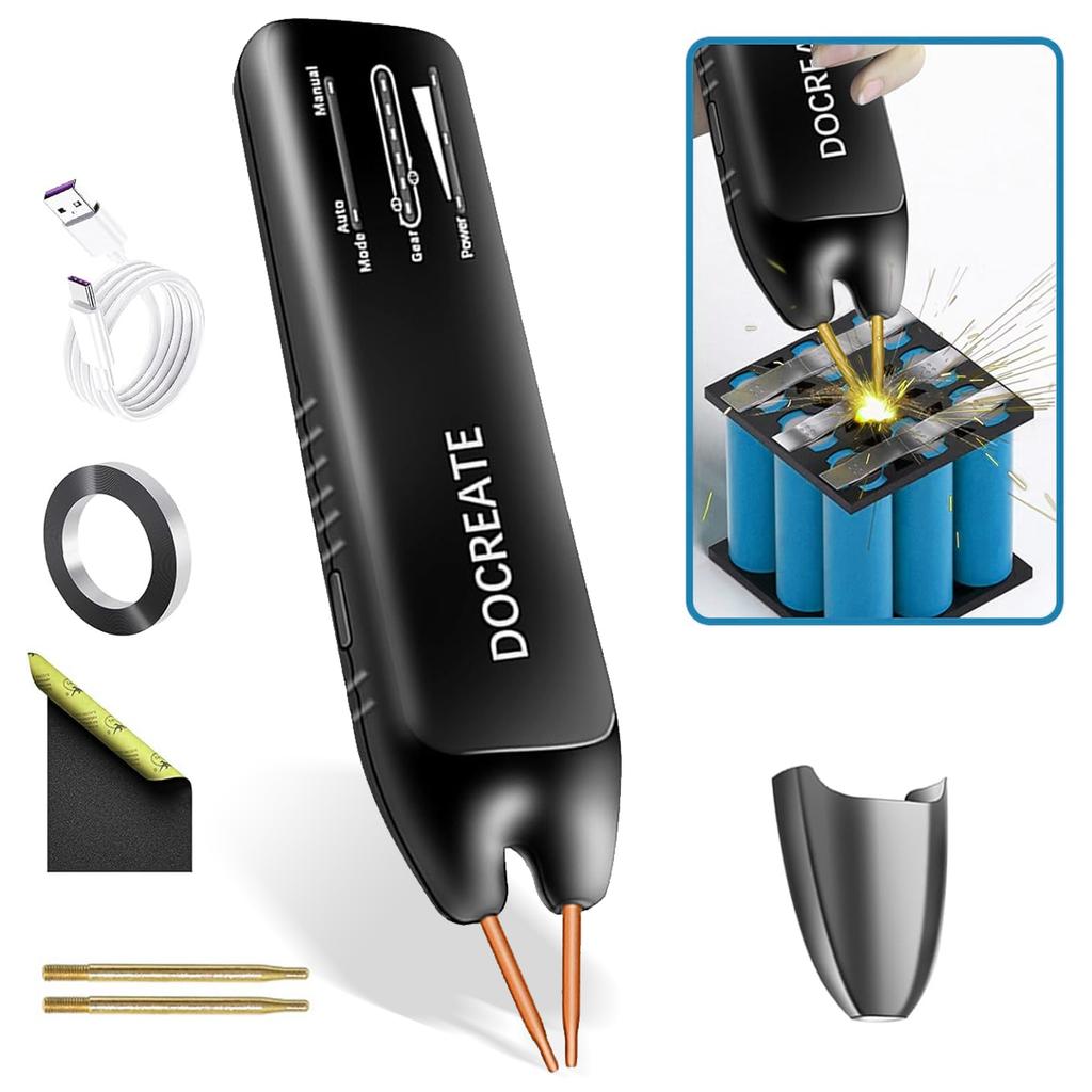Lightweight Battery Spot Welder – Single-Color Upgrade, Strong Endurance, 5-Speed Precision Control