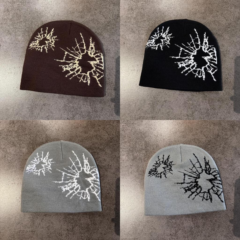 Fashion Beanie Knit With Print Design For Daily Outdoor Cold Use Climate