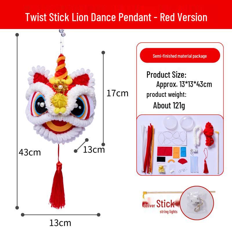 MEiKE Lion Dance DIY Craft Kit (2-Pack)