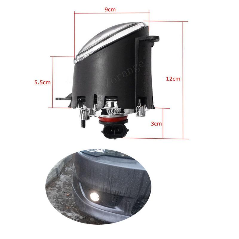 Fog Lights for Mitsubishi Lancer Lancer-ex 2008-2013 Led Halogen Headlight Foglight Cover Frame Grill Bezel Harness Switch Kit