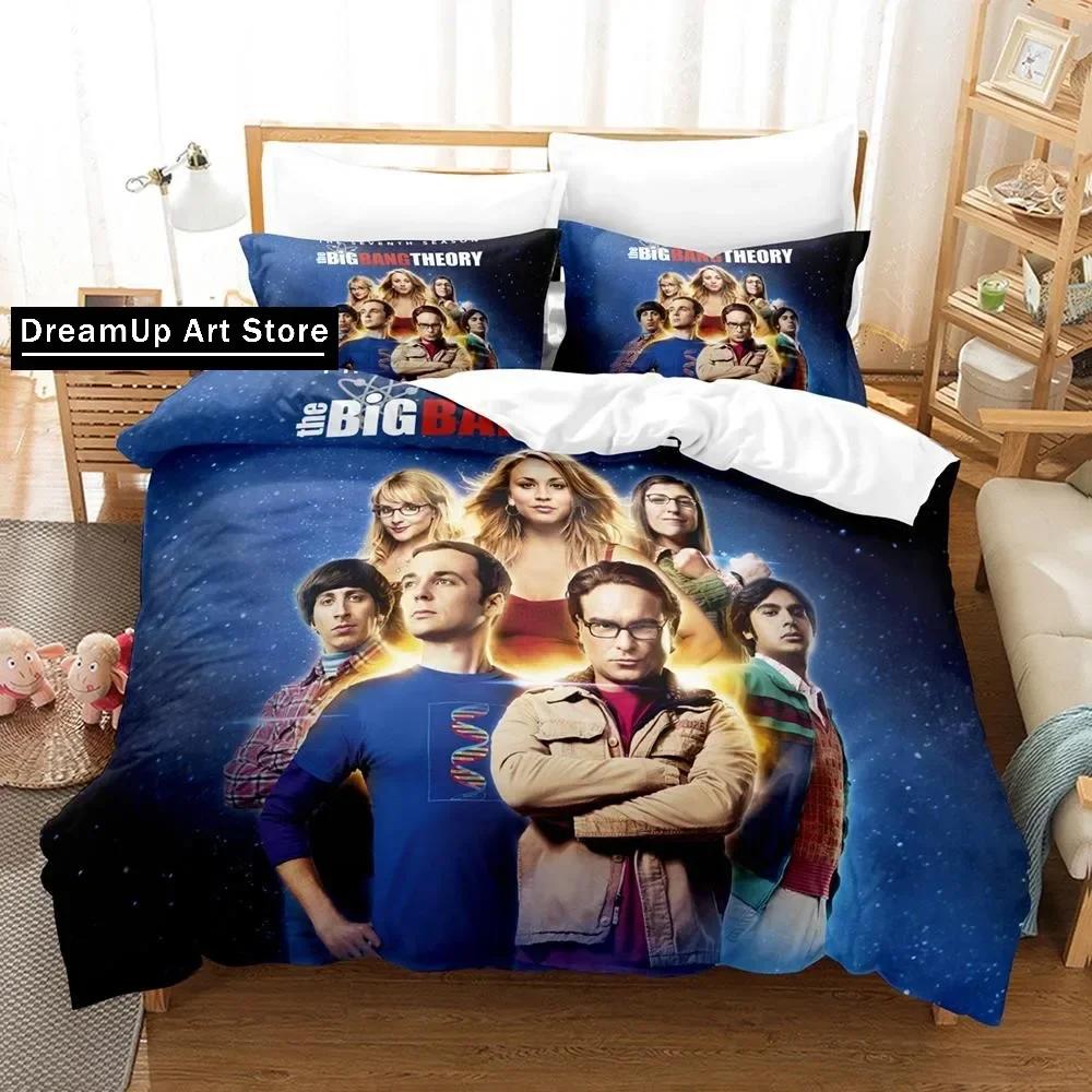 3D Print Fashion Big Bang Theory Bedding Set Boys Girls Twin Queen Full Size Duvet Cover Pillowcase Bed Adult Bedroom
