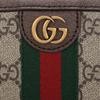 Gucci Bolsa para Câmera Ophidia GG com Logo de Flor Antiga em Fita Listrada de Lona com Acabamento em Couro