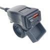Double  USB Motorcycle Phone Charger 6.8A Fast Charging with Voltmeter Waterproof Motorcycle USB Charger Simple Installs