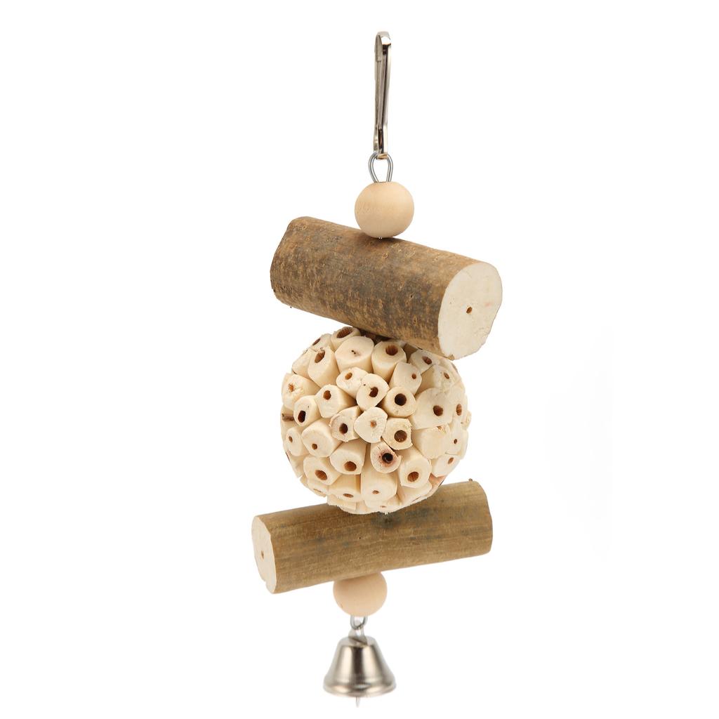 Papuga Zabawki do Żucia Miękkie Drewno Zabawki do Gryzienia Lekkie Wiszące Redukujące Lęk Zabawki do Żucia dla Ptaków