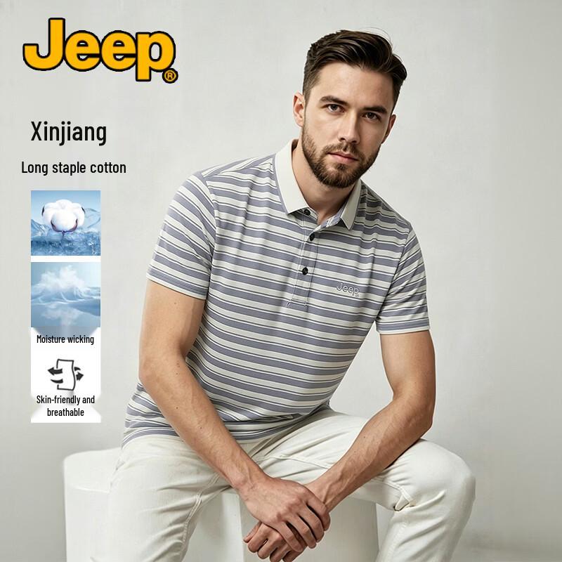 Jeep Men s Breathable Colorblock Polo Shirt XL