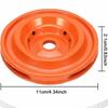 Tête de débroussailleuse orange Pièces légères pour débroussailleuse électrique Strimmer Aluminium Résistant à l'usure Accessoire de tondeuse à gazon