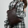 Large Capacity Cowhide Backpack Fashion Travel Backpack Leather Women's Bag
