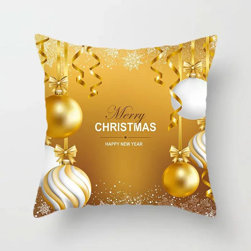 Christmas Themed Pillowcases Car Accessories Office Santa Claus Living Room Sofa Home Pillowcases