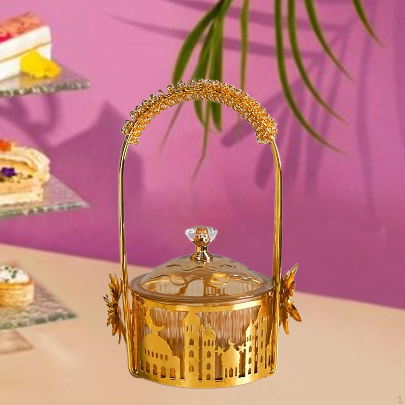 

Коробка конфет с ручкой для угощений на праздник Ид Мубарак 12x18 см Функциональный поднос Style B