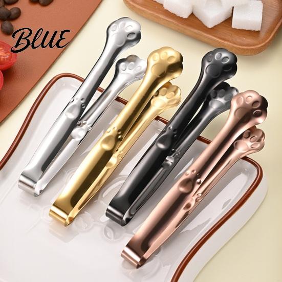 Mini Appetizer Tongs Stainless Steel Clip Tongs Cat Paw Shape