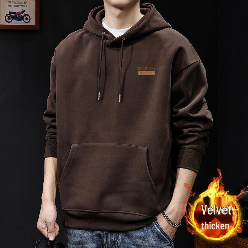 Men's Heavyweight Oversized Retro Hoodie: Perfect for Fall & Winter