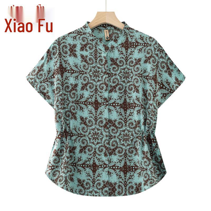Women s New Chinese Style Short Sleeve Blouse XL