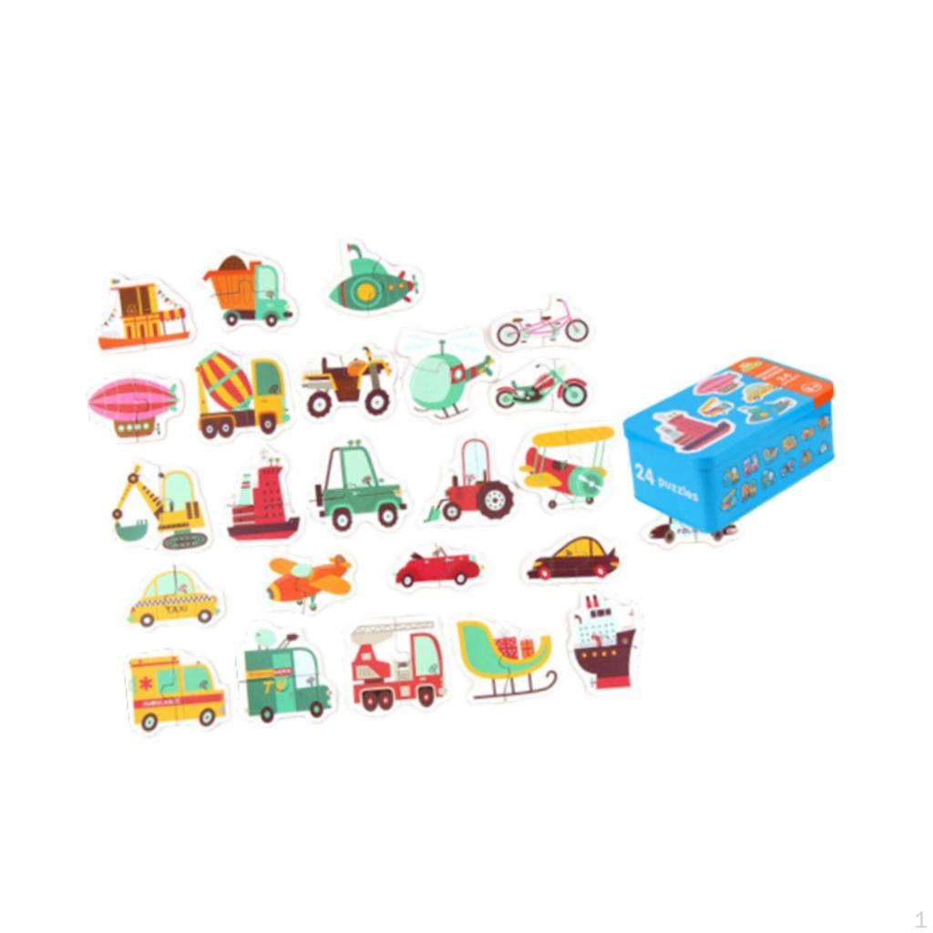 Cartoon Puzzle Creativity Imagination Shape Matching Montessori Toy for Preschool Ages 3 4 5