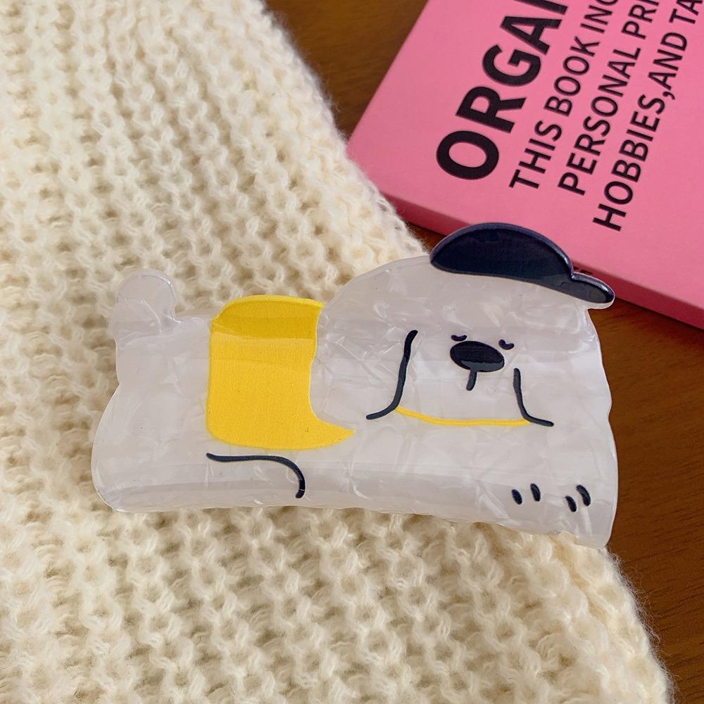 Piggy Cat Acetate Hair Clip Acetic Acid Puppy Grab Clip Sweet Dinosaur Hair Claw  Hair Accessories