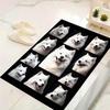 White Dogs Carpet Rug for Living Room Bedroom Home Sofa Decoration,Kids Play Non-slip Floor Mat