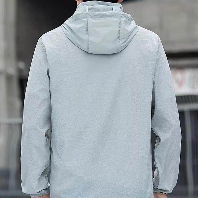 ROMON Men's Ice-Feel Hooded Sun Protection Jacket
