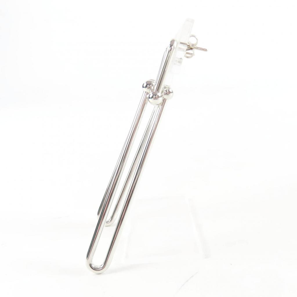Great TIFFANY&Co. Pierce Double Long Link Pierce Silver 925 Women Used