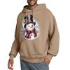 Men's Hooded Sweatshirt, Contrasting Color Sweatshirt, Sports   Casual Jacket